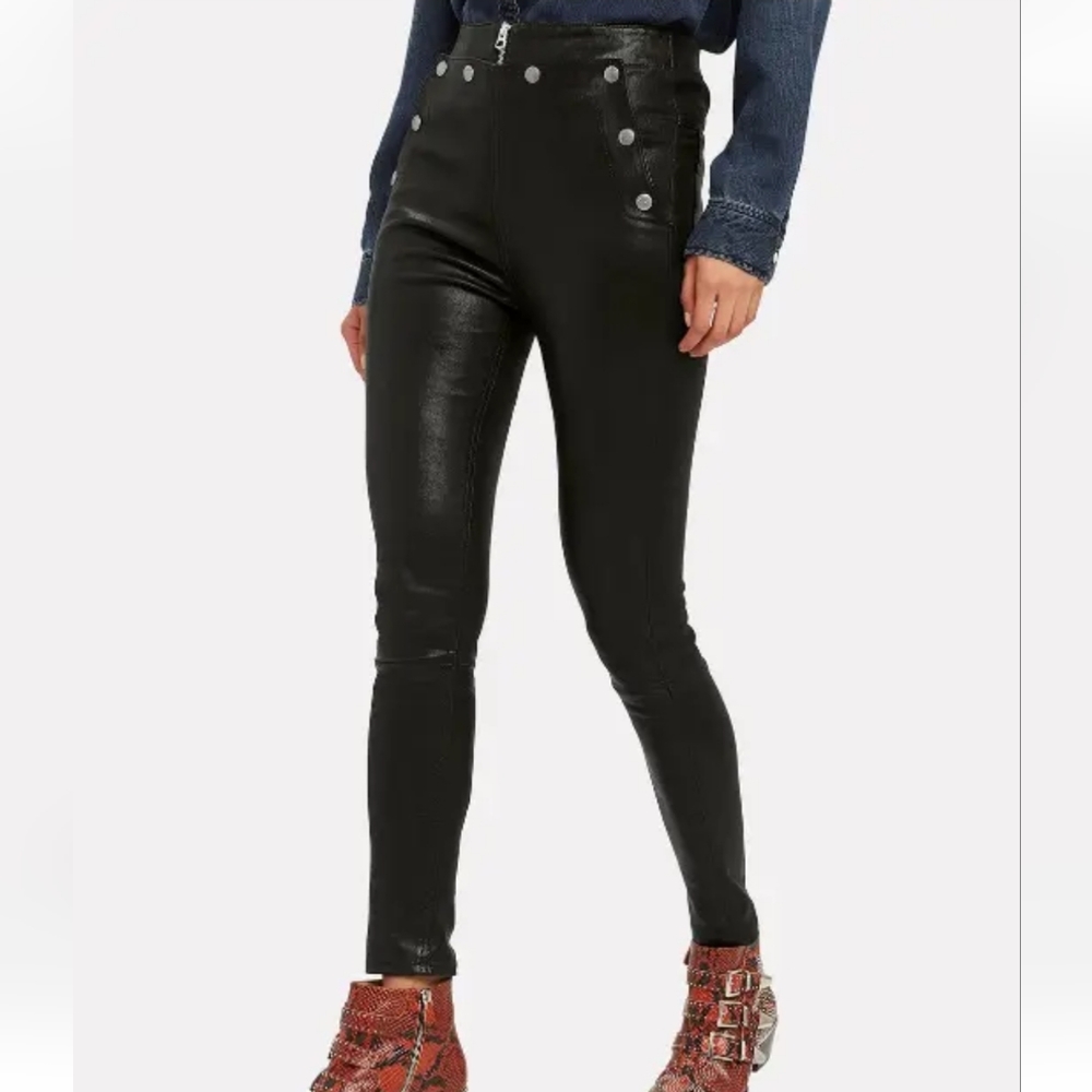 RAG & BONE PENTON LEATHER SKINNY PANT